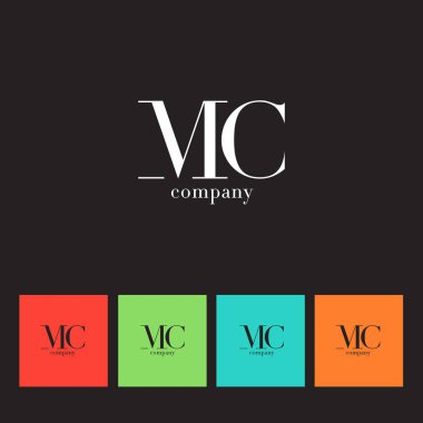 M ve C harfi şirket logosu 