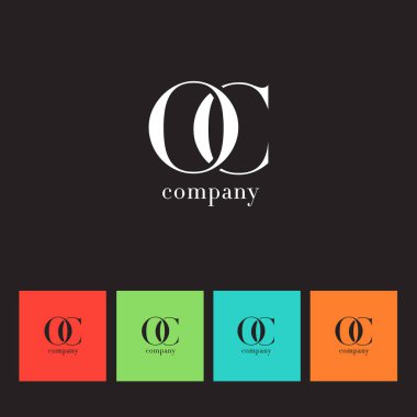 O ve C harfi şirket logosu 