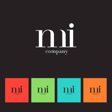 M ve şirket logosu mektup 