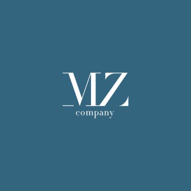 M ve Z harfi şirket logosu 