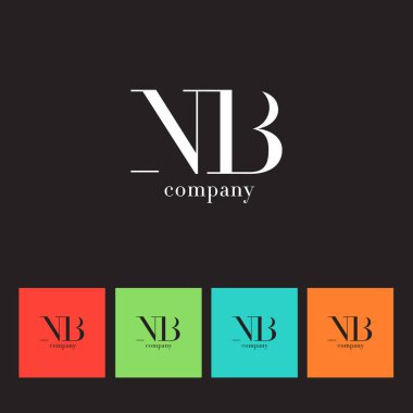 N ve B harfi şirket logosu 