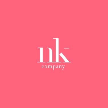 N ve K harfi şirket logosu 