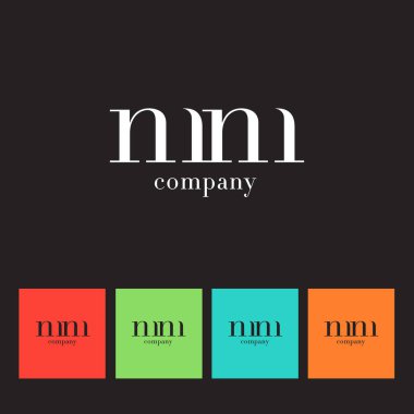 M ve M harfi şirket logosu 