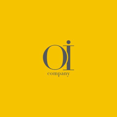 O ve ben şirket logosu mektubu 