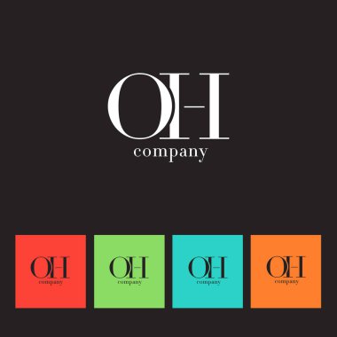 O ve H harfi şirket logosu 