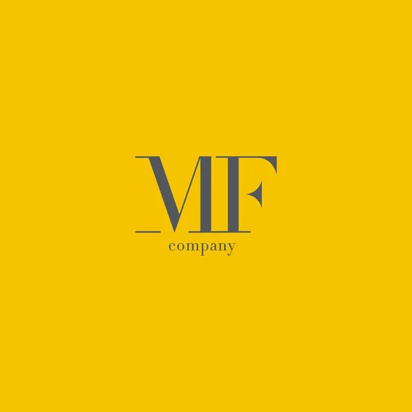 M & F Letter Company Logo — Stock Vector