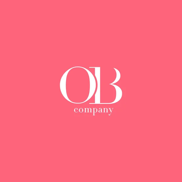 O ・ B 文字会社のロゴ — ストックベクタ