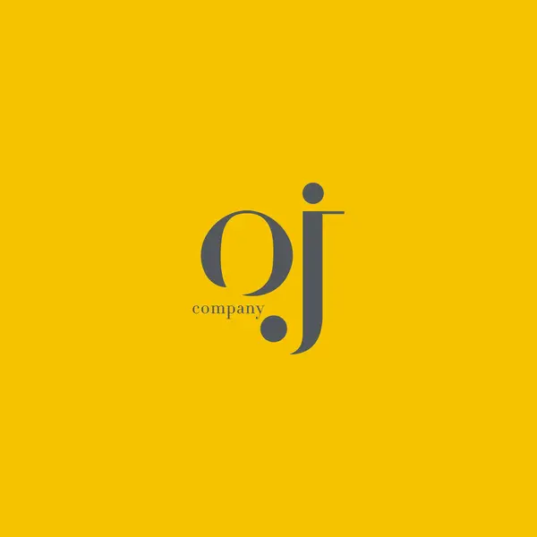 O & j Brief Firmenlogo — Stockvektor