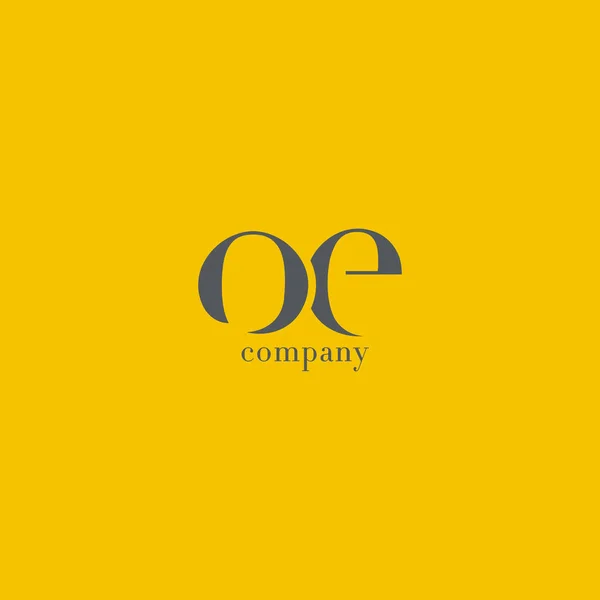 O & E Letter Company Logo — Stock Vector