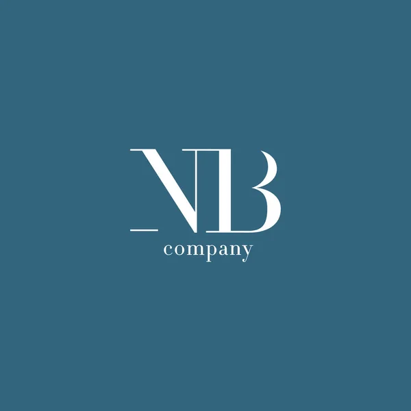 N & λογότυπο εταιρείας γράμμα B — Διανυσματικό Αρχείο