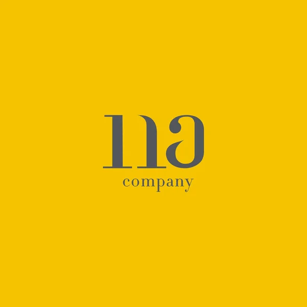 N ve mektup şirket logosu — Stok Vektör