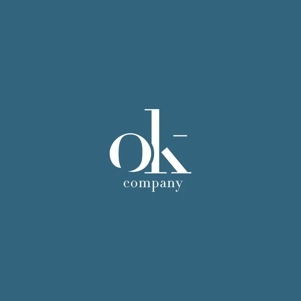 Logotipo de O & K Letter Company — Vector de stock