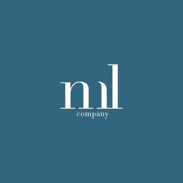 M ・ L の文字の会社のロゴ — ストックベクタ
