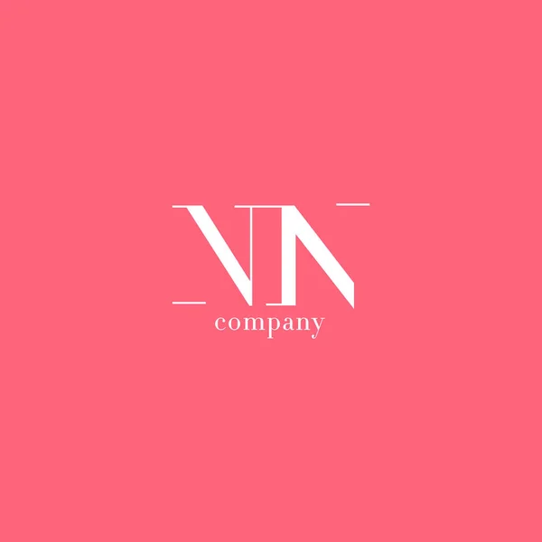 N & N Lettre Logo de la société — Image vectorielle