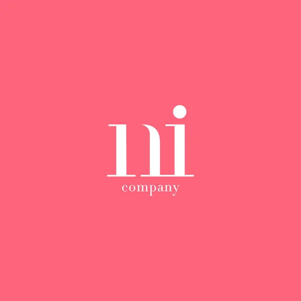 N & I Lettre Logo de l'entreprise — Image vectorielle