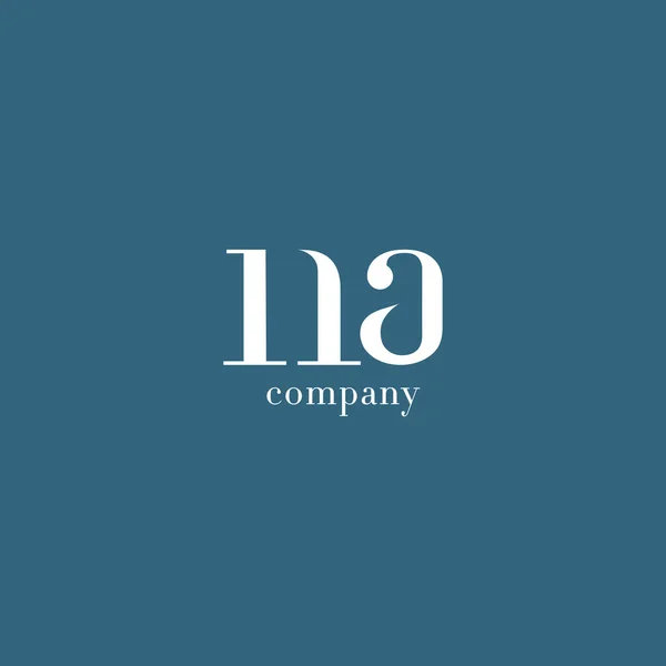 N & ενός λογότυπου εταιρίας επιστολή — Διανυσματικό Αρχείο
