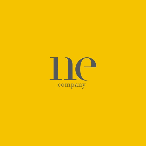 N & E Carta logotipo da empresa —  Vetores de Stock