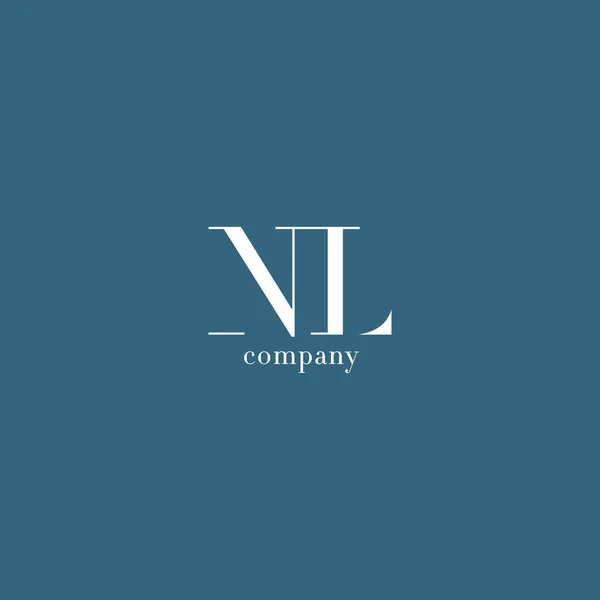 N & L Lettera Azienda logo — Vettoriale Stock