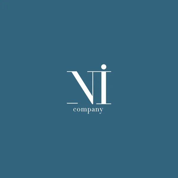 N & I Lettre Logo de l'entreprise — Image vectorielle