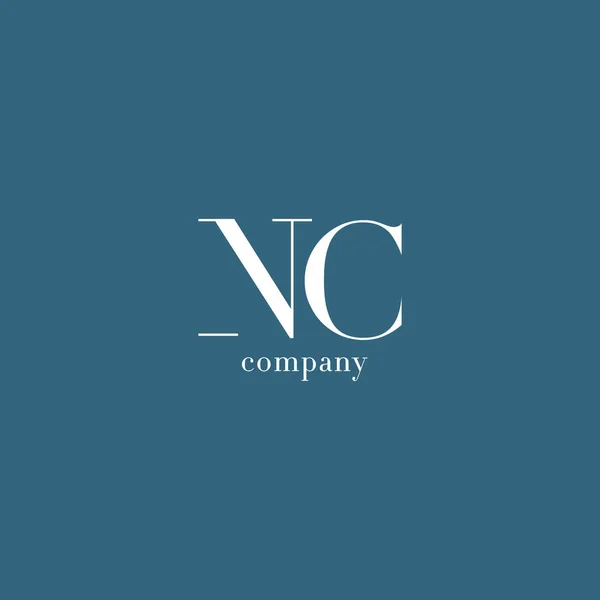 N & C Carta logotipo da empresa —  Vetores de Stock
