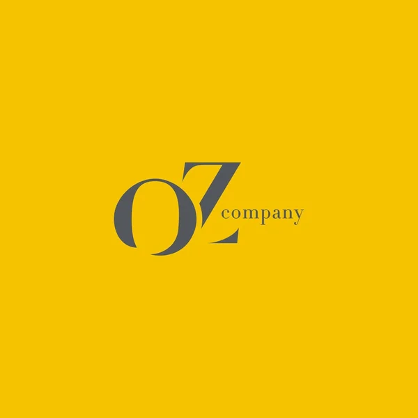 O & Z Carta logotipo da empresa —  Vetores de Stock