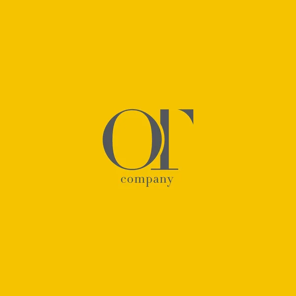 Логотип O & T Letter Company — стоковый вектор