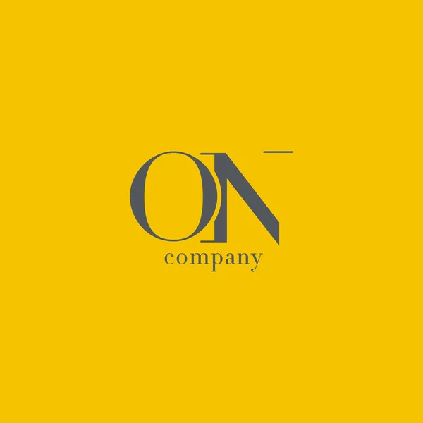 O & n Brief Firmenlogo — Stockvektor