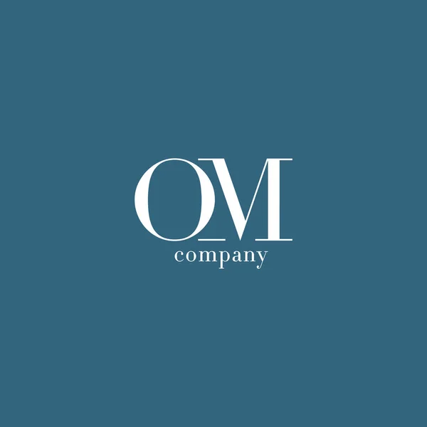 O & M Lettre Logo de l'entreprise — Image vectorielle