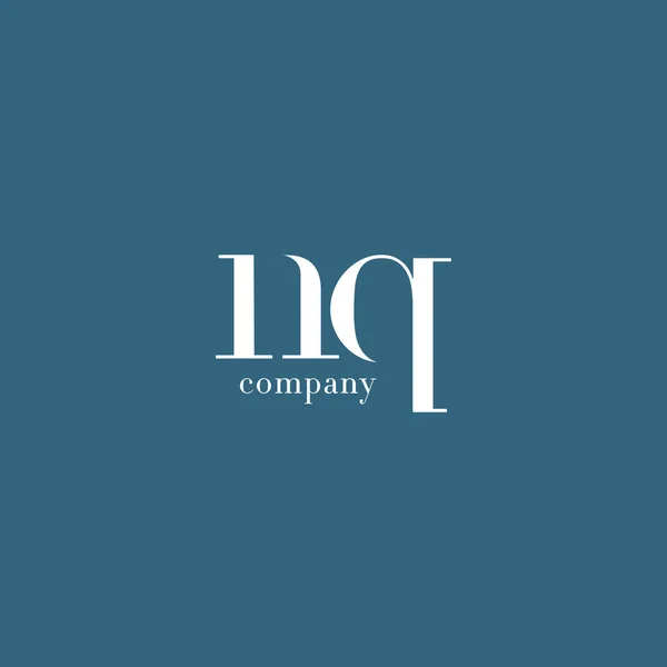Logo aziendale N & Q Letter — Vettoriale Stock