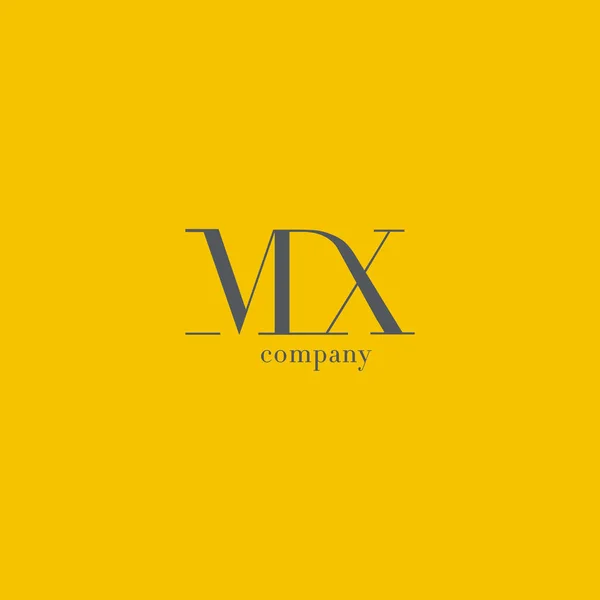 Logotipo de la empresa M & X Letter — Vector de stock