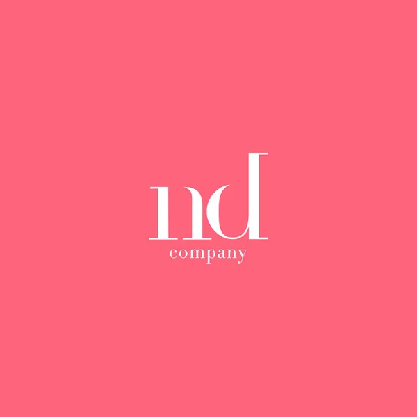 N & D Carta logotipo da empresa —  Vetores de Stock