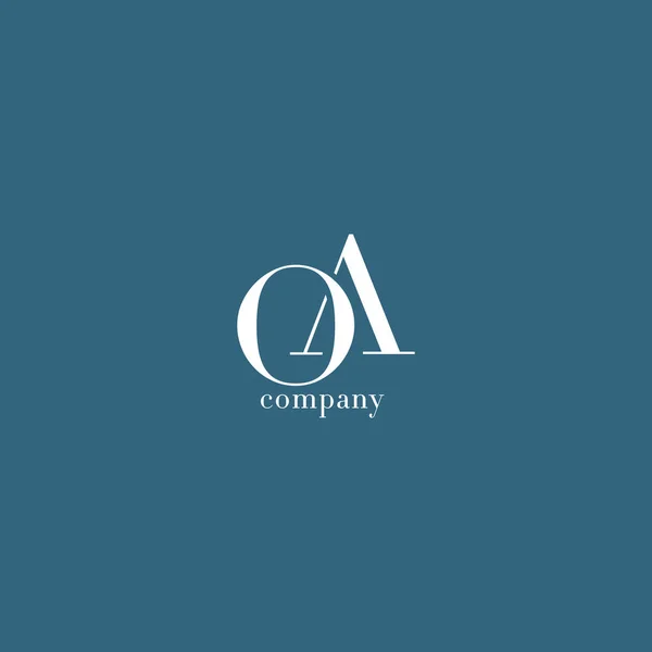 O & brev företagets logotyp — Stock vektor