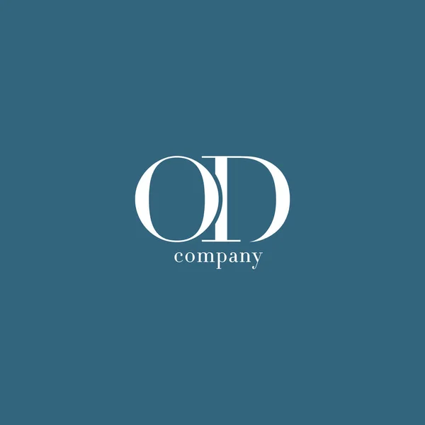 Logo aziendale della lettera O & D — Vettoriale Stock