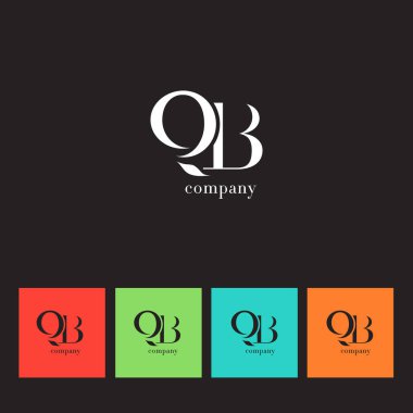 Q ve B harfi şirket logosu 