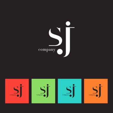 S ve J harfi şirket logosu 