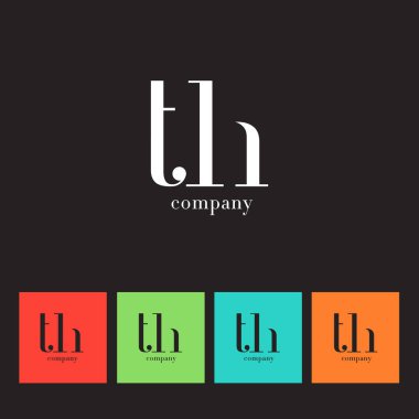 T ve H harfi şirket logosu 