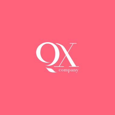 Q ve X harfi şirket logosu 