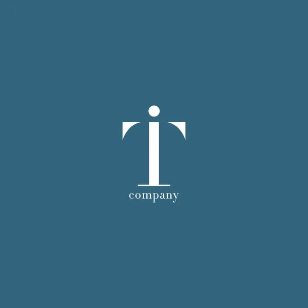 T, & levél cég logója — Stock Vector