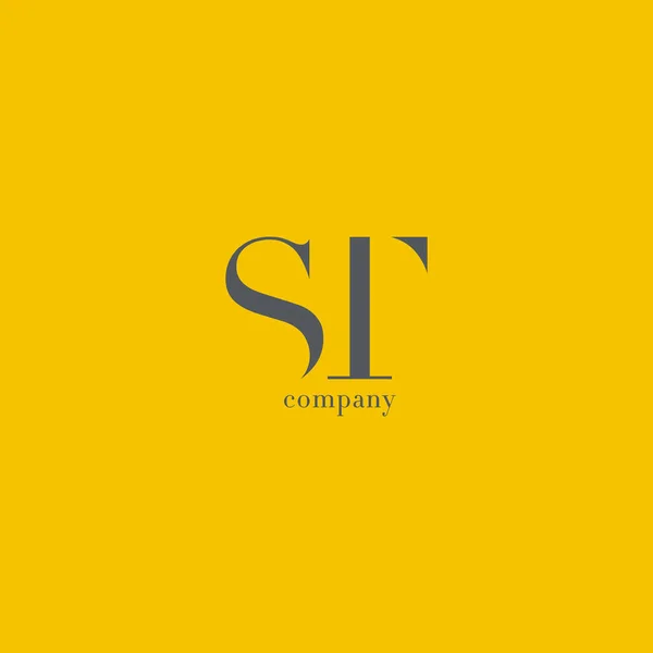 S & T brief bedrijfslogo — Stockvector
