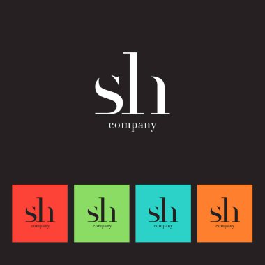 S ve H harfi şirket logosu 