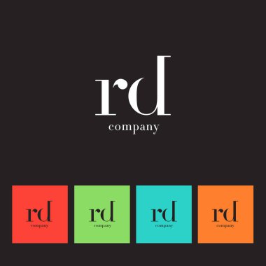 R & D harfi şirket logosu 