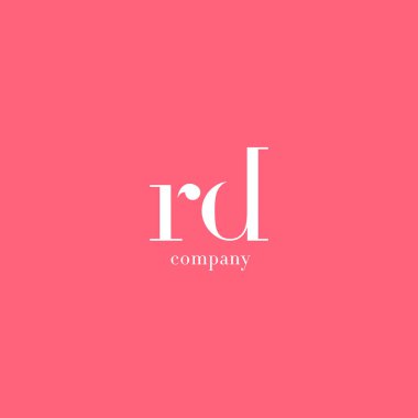 R & D harfi şirket logosu 