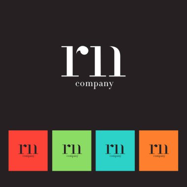 R ve N harfi şirket logosu 