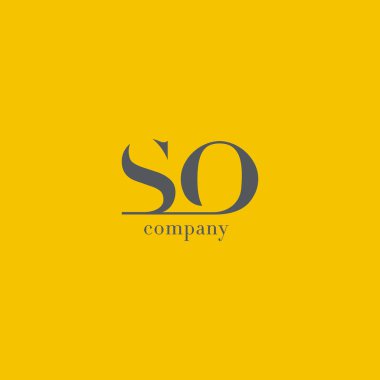 S ve O mektup şirket logosu 