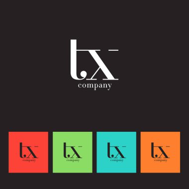 T ve X harfi şirket logosu 