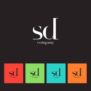 S ve D harfi şirket logosu 