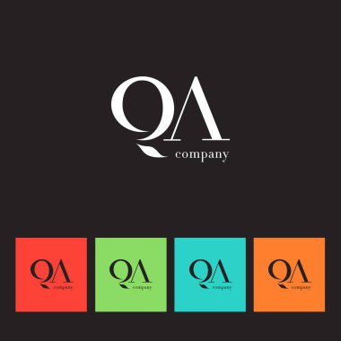 Q & bir mektup şirket logosu 