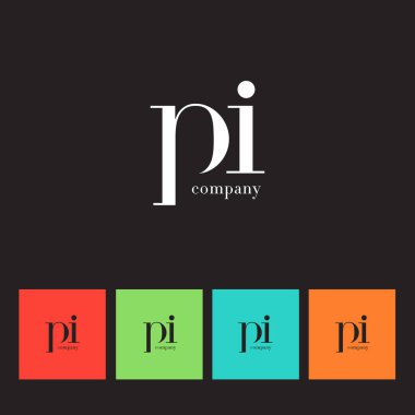 P ve ben şirket logosu mektup 