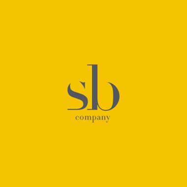 S ve B harfi şirket logosu 