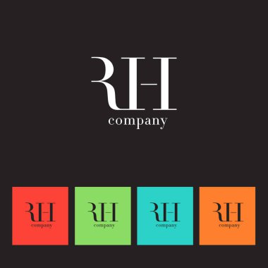 R ve H harfi şirket logosu 